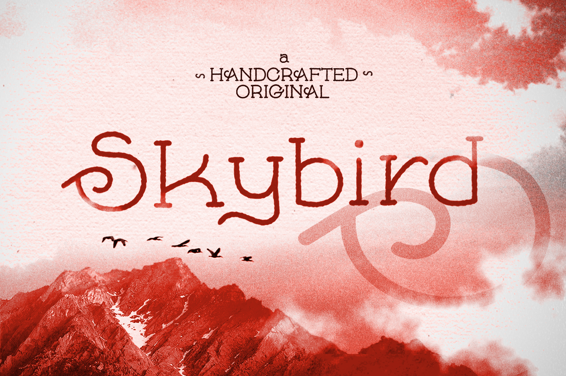 Beispiel einer Skybird-Schriftart #7