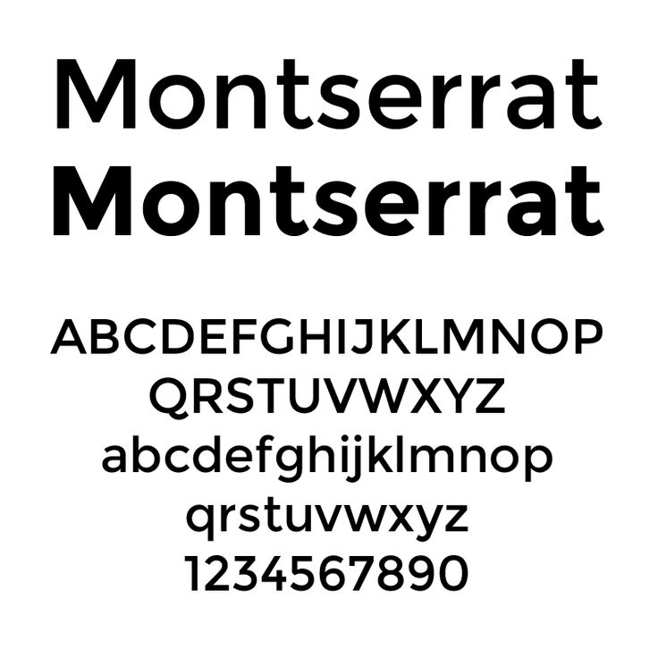 Beispiel einer Montserrat-Schriftart #2