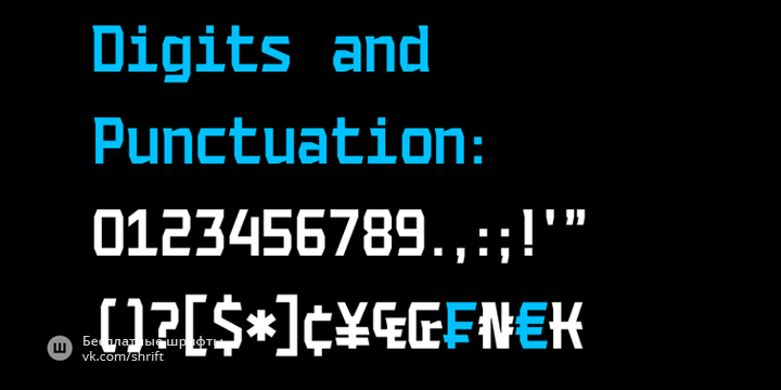 Beispiel einer Codename Coder 4F-Schriftart #5