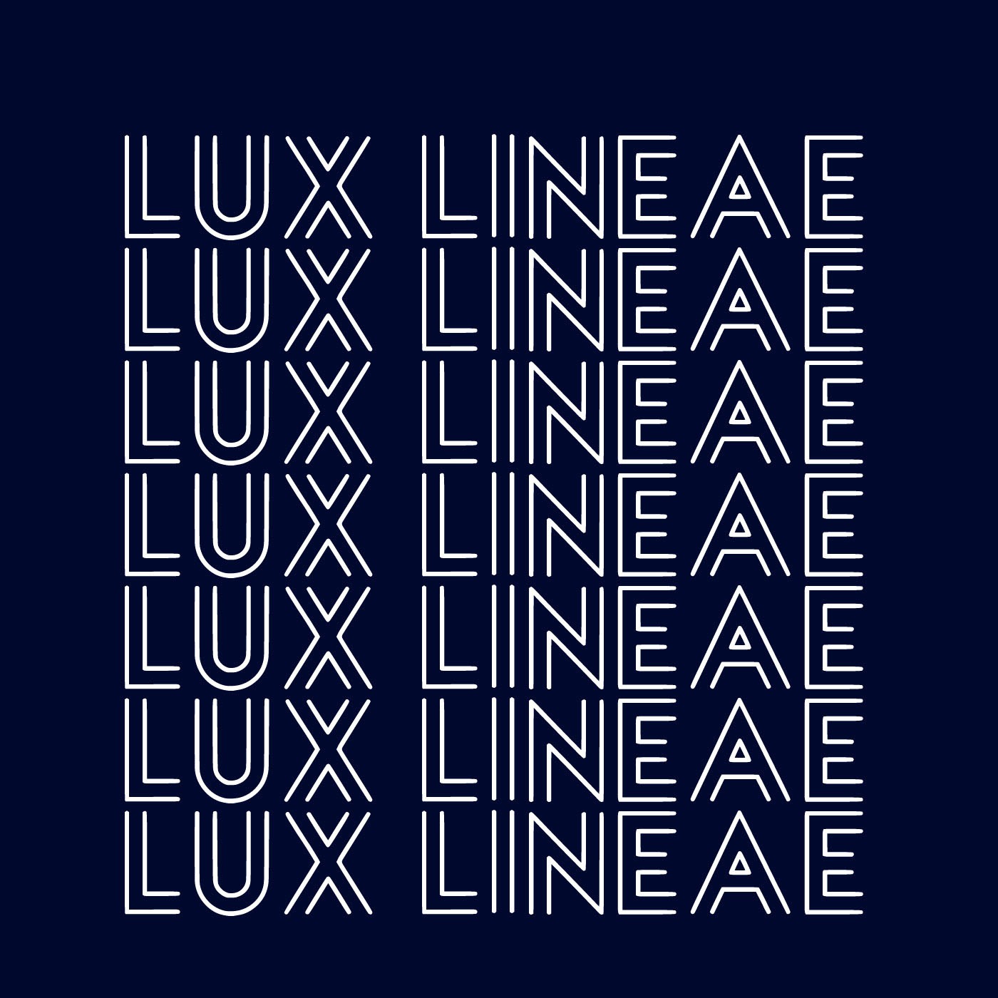 Beispiel einer Lux Lineae-Schriftart #3