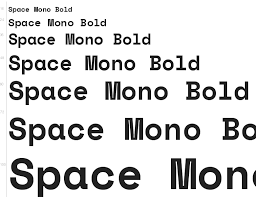 Beispiel einer Space Mono-Schriftart #2