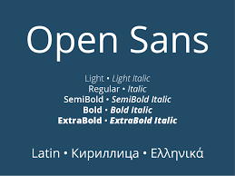 Beispiel einer Open Sans-Schriftart #2