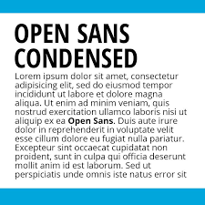 Beispiel einer Open Sans Condensed-Schriftart #2