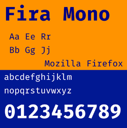 Beispiel einer Fira Sans-Schriftart #2