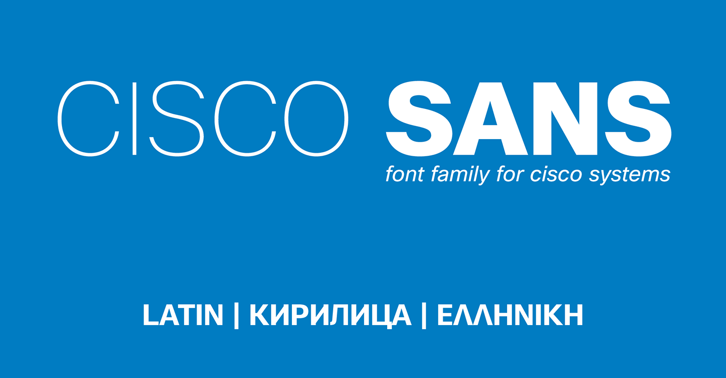Beispiel einer Cisco Sans-Schriftart #2