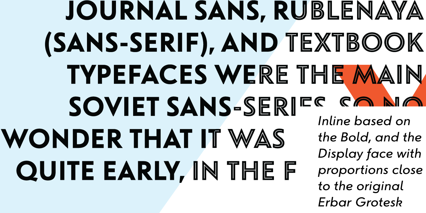 Beispiel einer Journal Sans New-Schriftart #2