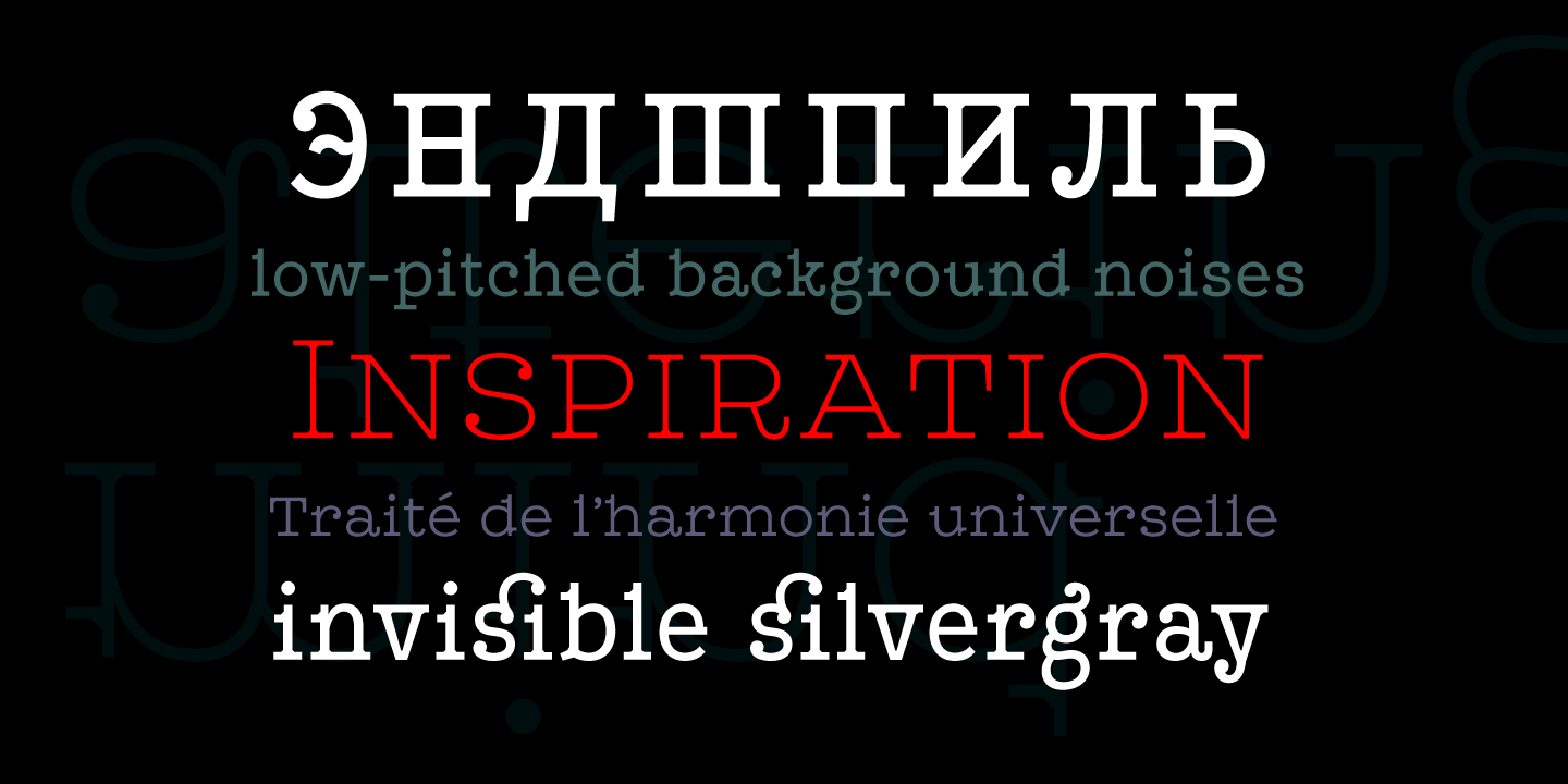 Beispiel einer Leto Slab-Schriftart #5