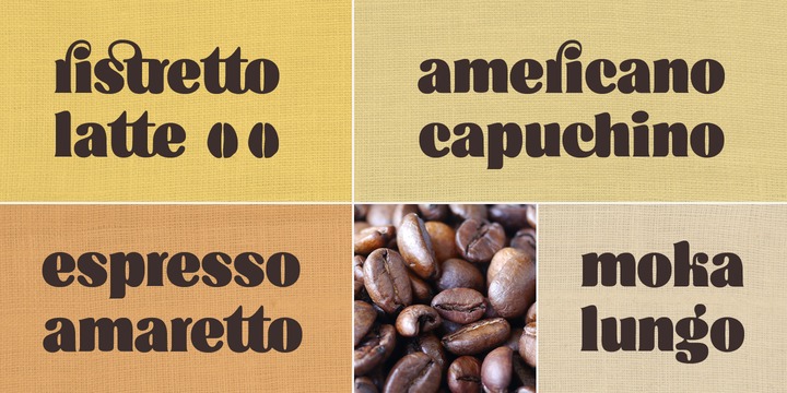 Beispiel einer Cafe Brasil-Schriftart #3