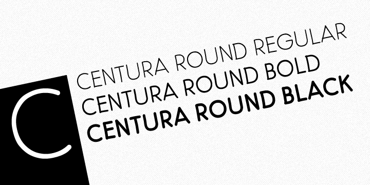 Beispiel einer Centura Round-Schriftart #2