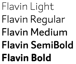 Beispiel einer Flavin-Schriftart #2