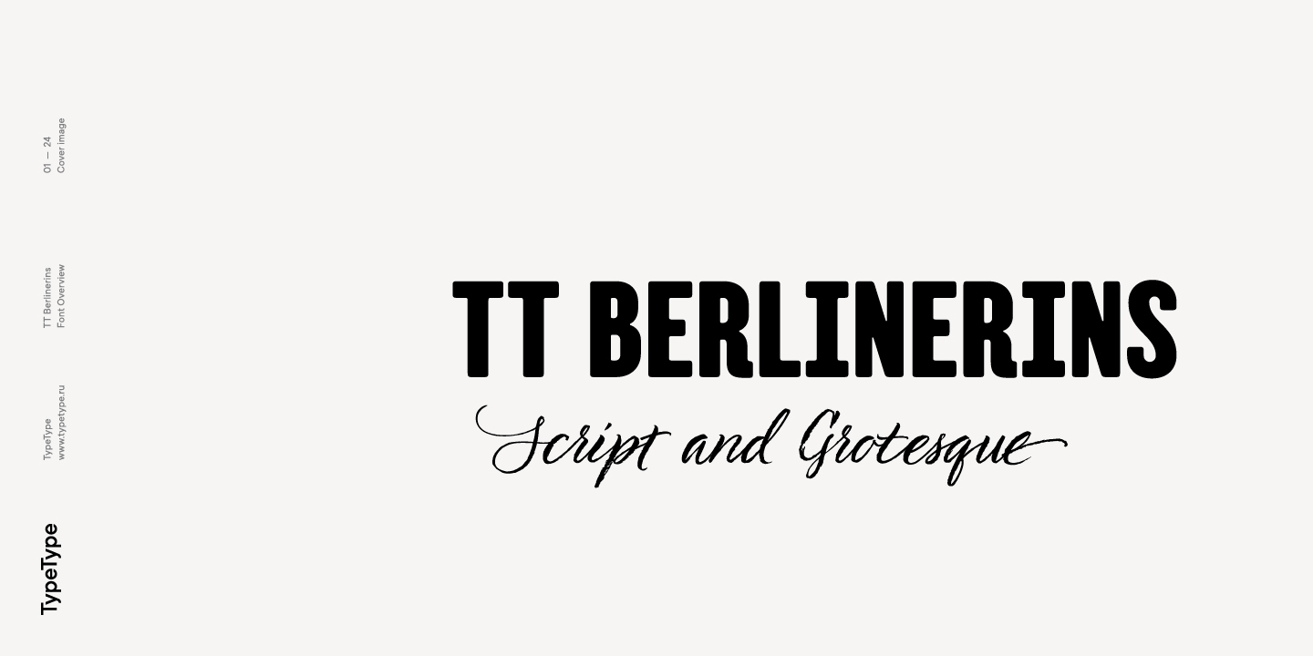 Beispiel einer TT Berlinerins-Schriftart #2