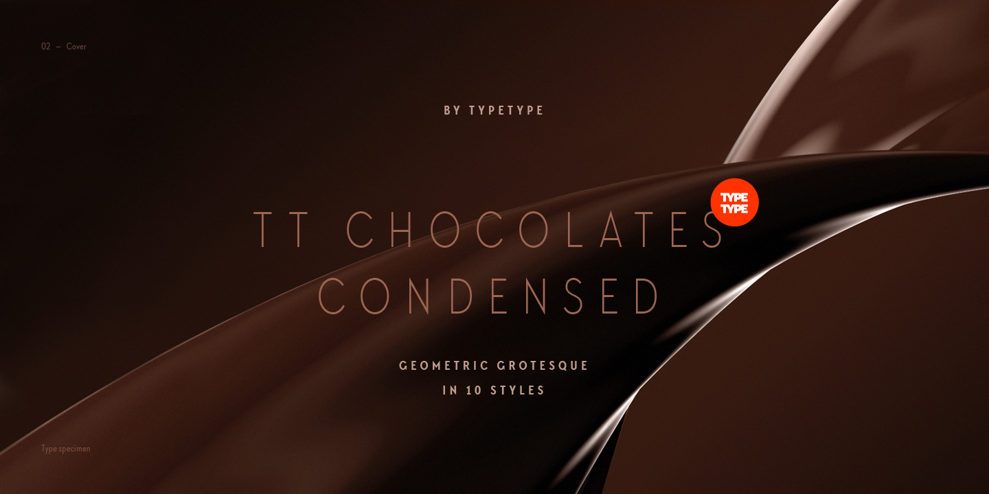 Beispiel einer TT Chocolates Condensed-Schriftart #2