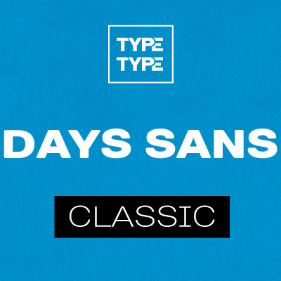 Beispiel einer TT Days Sans-Schriftart #2
