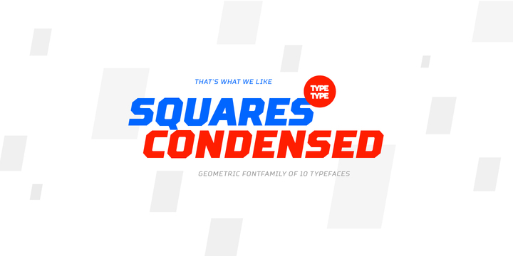 Beispiel einer TT Squares Condensed-Schriftart #2