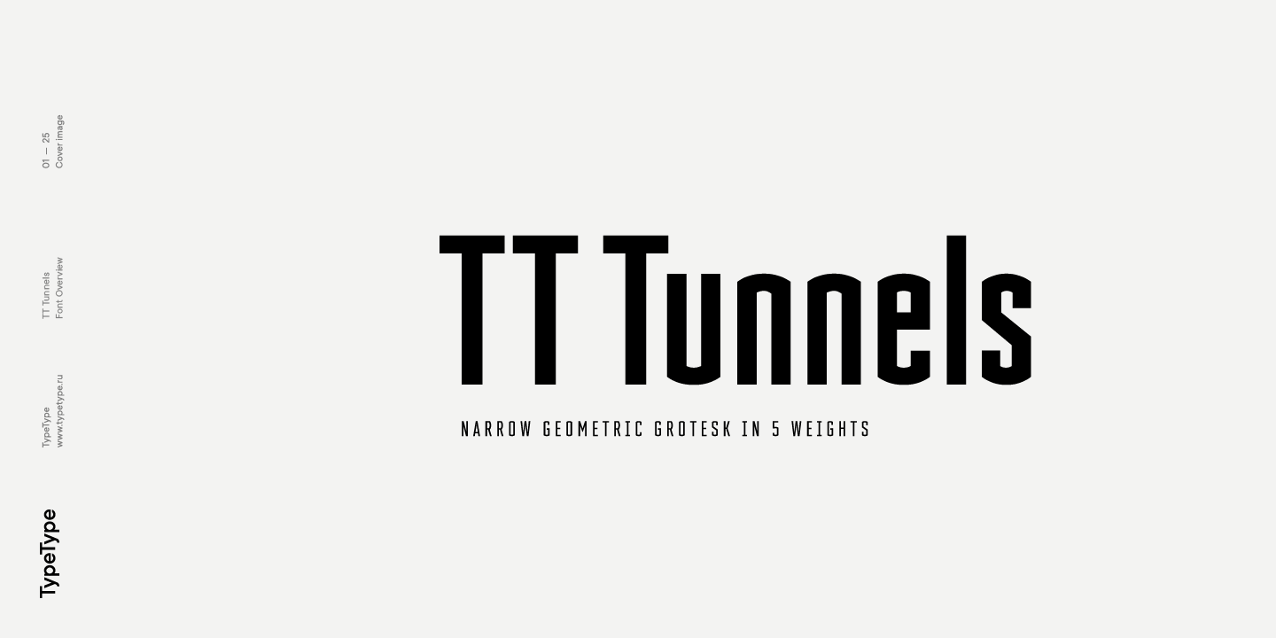 Beispiel einer TT Tunnels-Schriftart #2