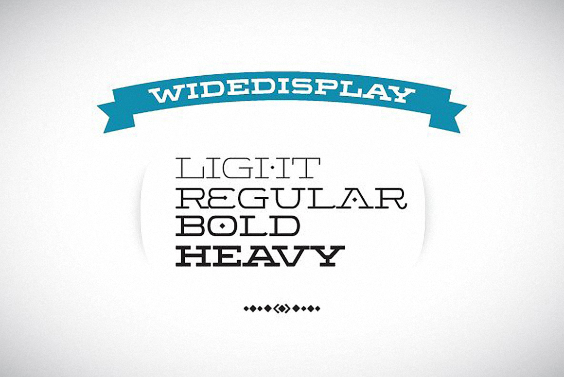 Beispiel einer Wide Display-Schriftart #3