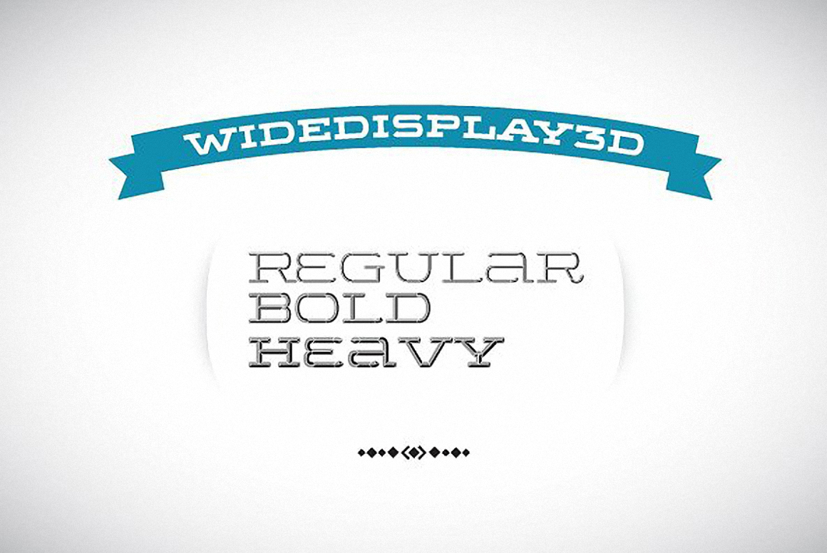 Beispiel einer Wide Display-Schriftart #5