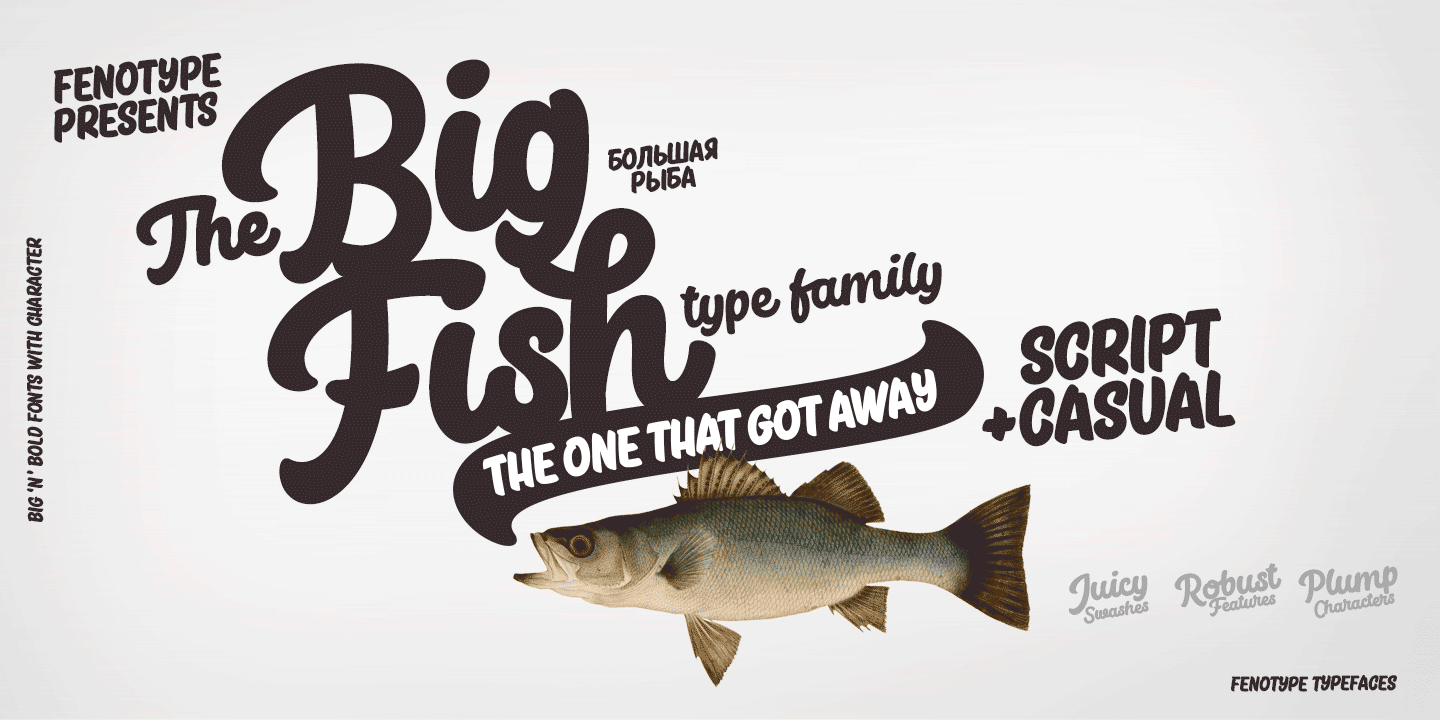 Beispiel einer Big Fish-Schriftart #2