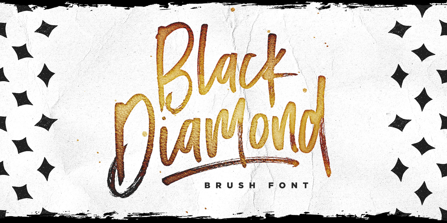 Beispiel einer Black Diamond-Schriftart #2