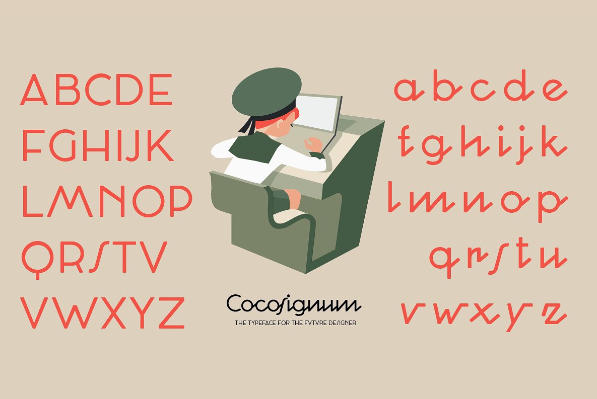 Beispiel einer Cocosignum Corsivo-Schriftart #4