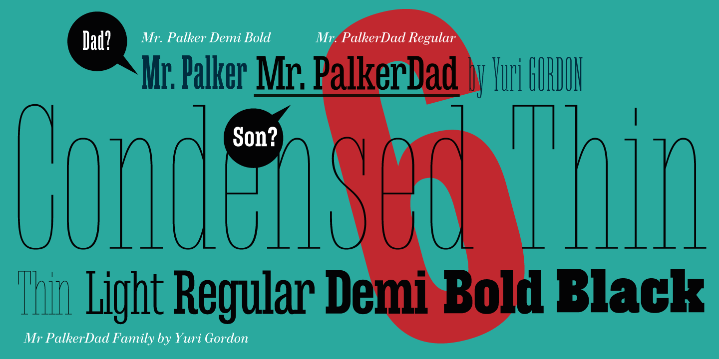 Beispiel einer Mr Palker Dad-Schriftart #6