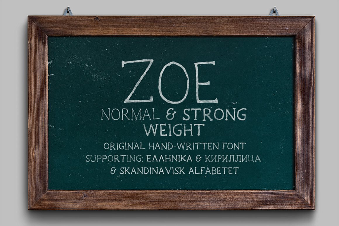 Beispiel einer Zoe-Schriftart #2