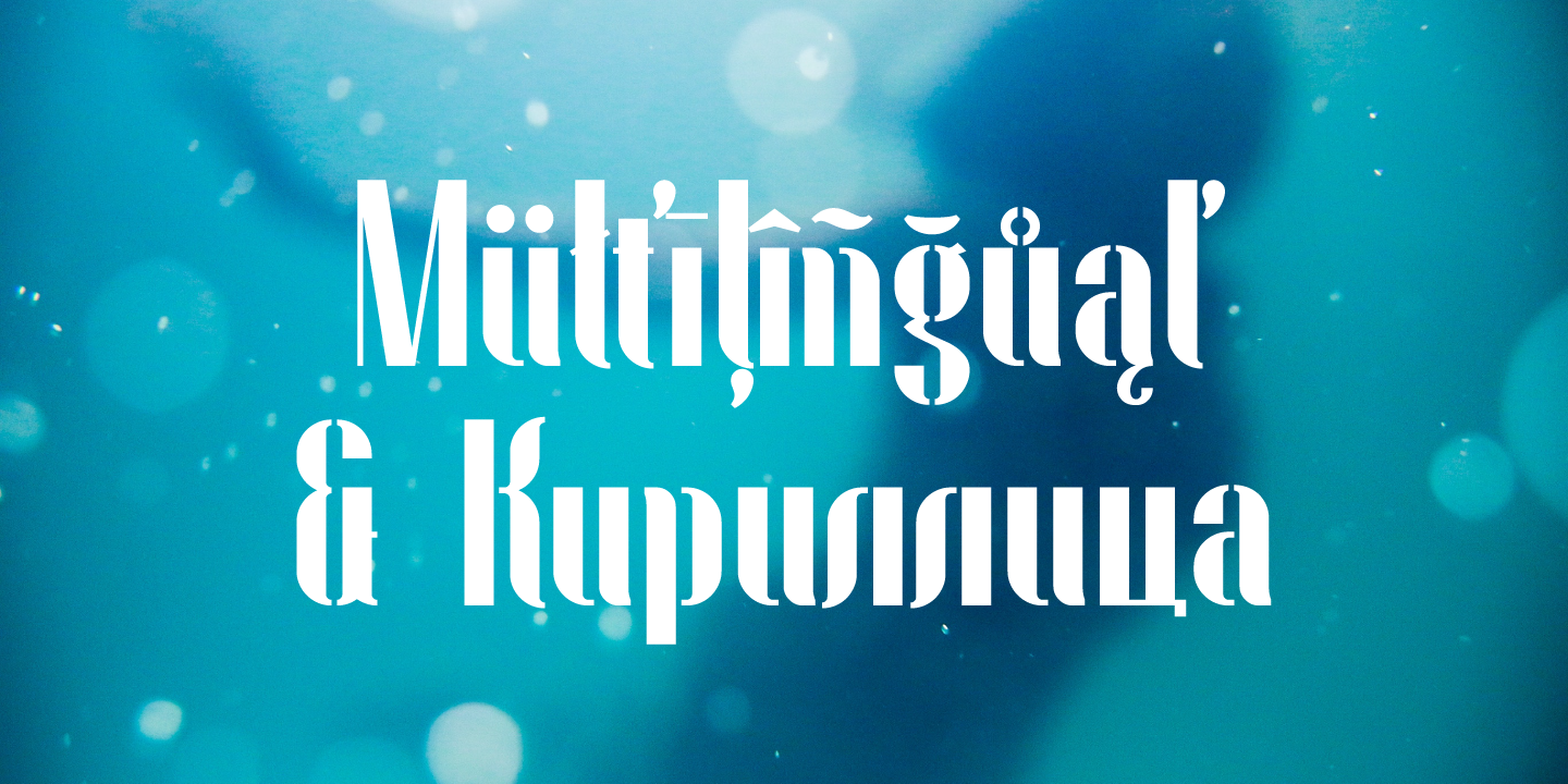 Beispiel einer Fontuna-Schriftart #4