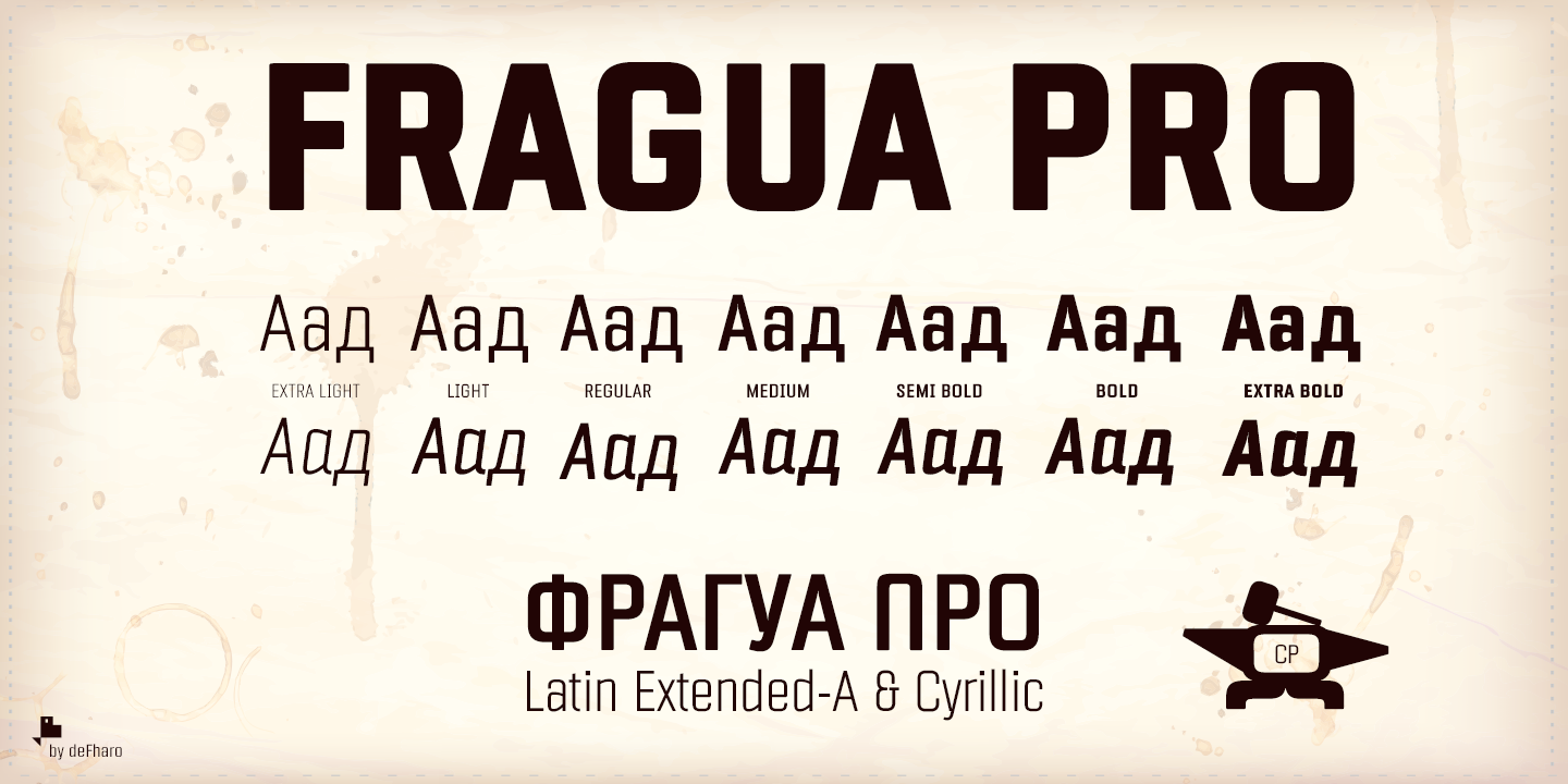 Beispiel einer Fragua Pro-Schriftart #6