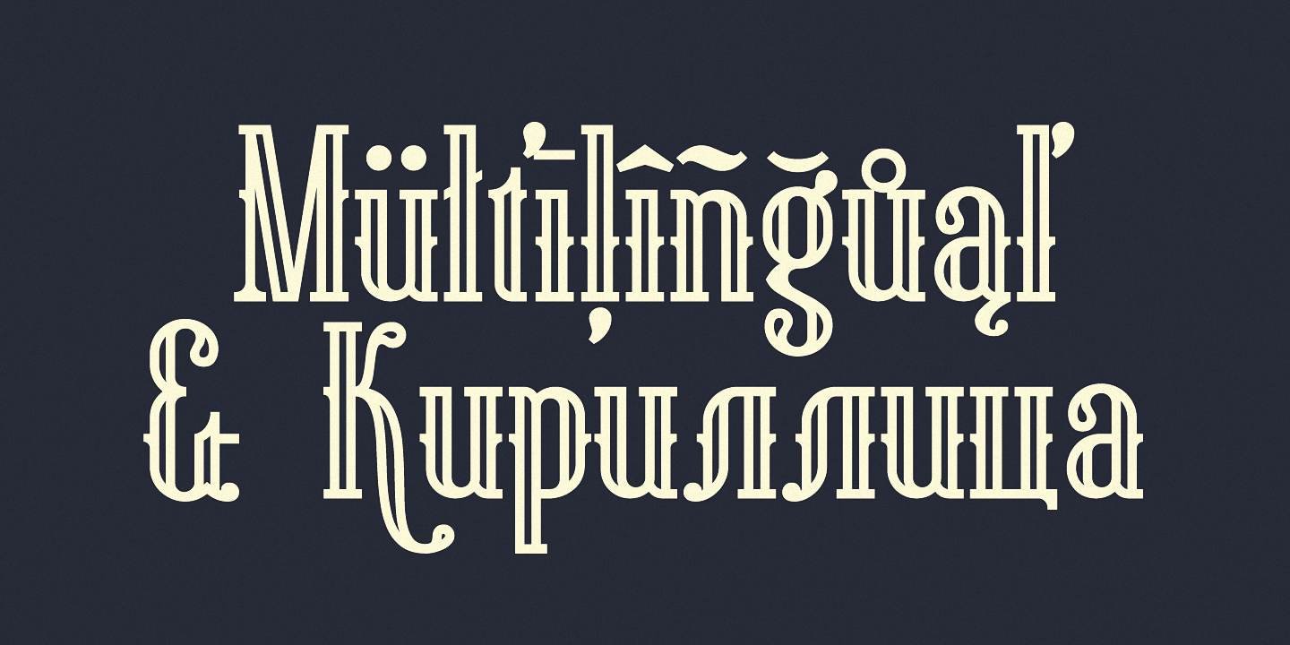 Beispiel einer Gunhill-Schriftart #4