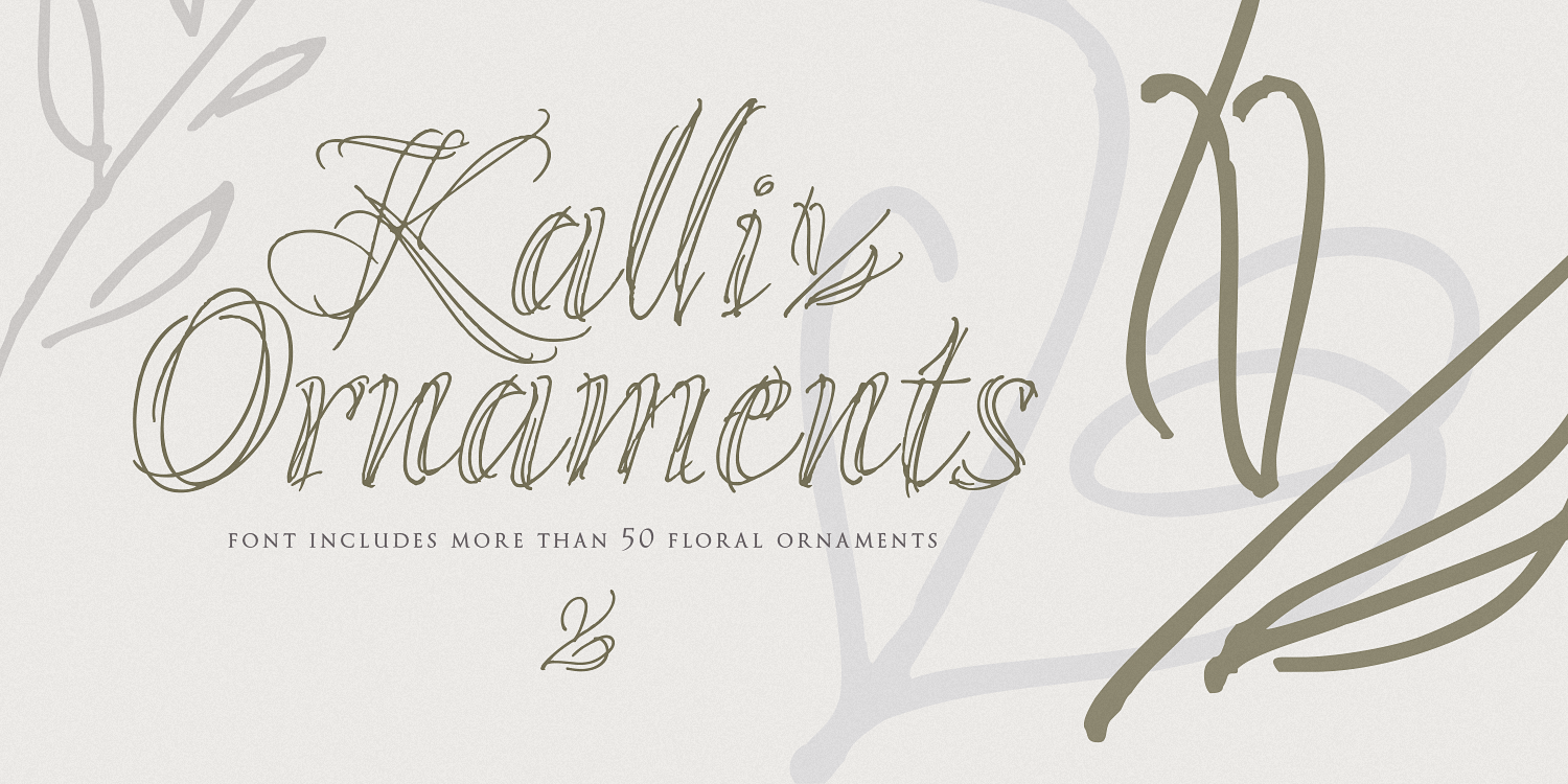 Beispiel einer Kalli Sketch-Schriftart #4