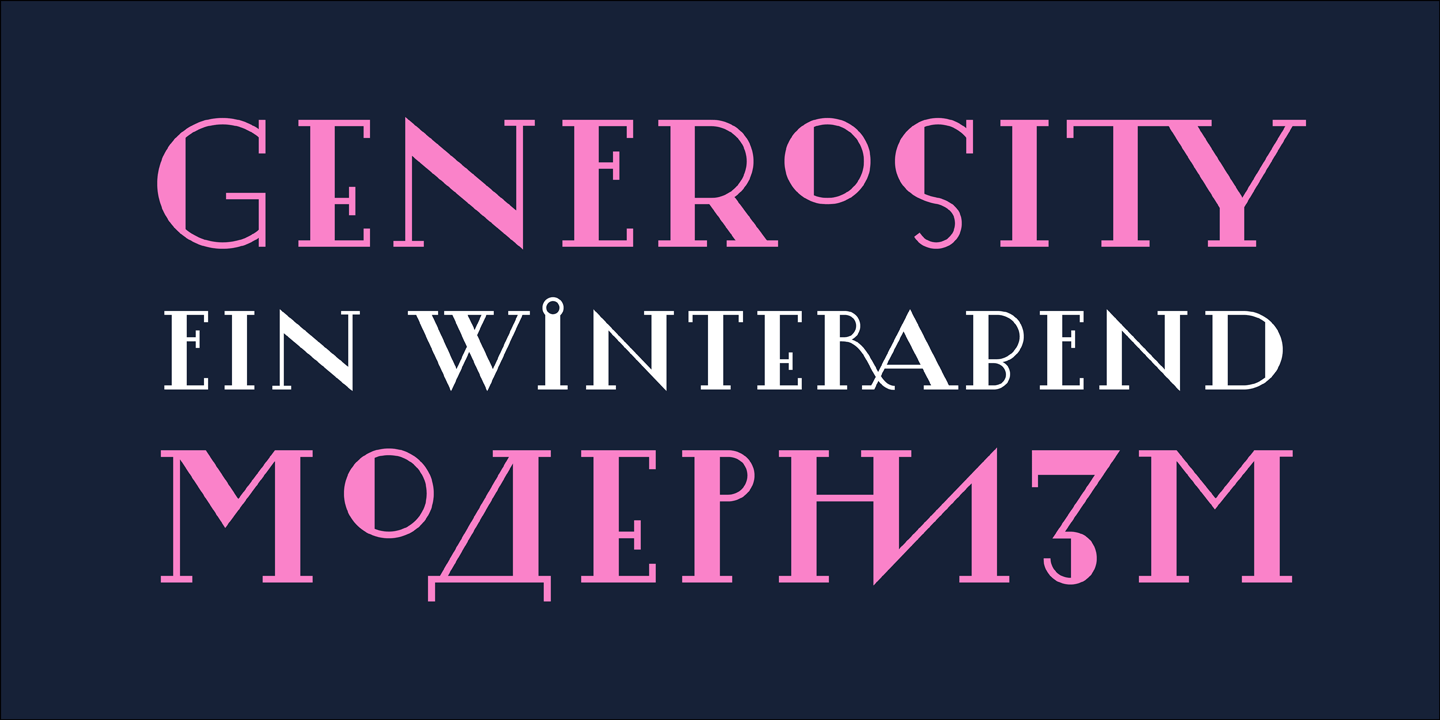 Beispiel einer Lansere-Schriftart #4