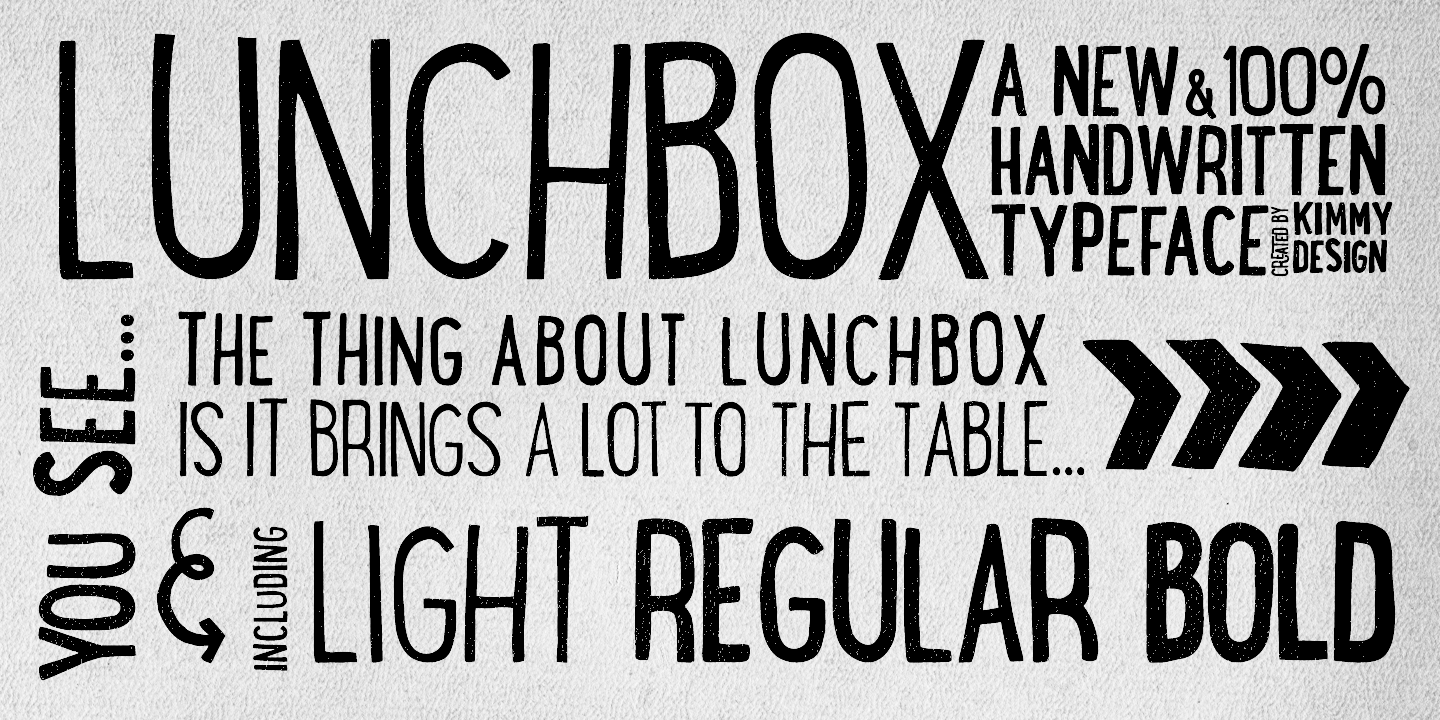 Beispiel einer LunchBox-Schriftart #2