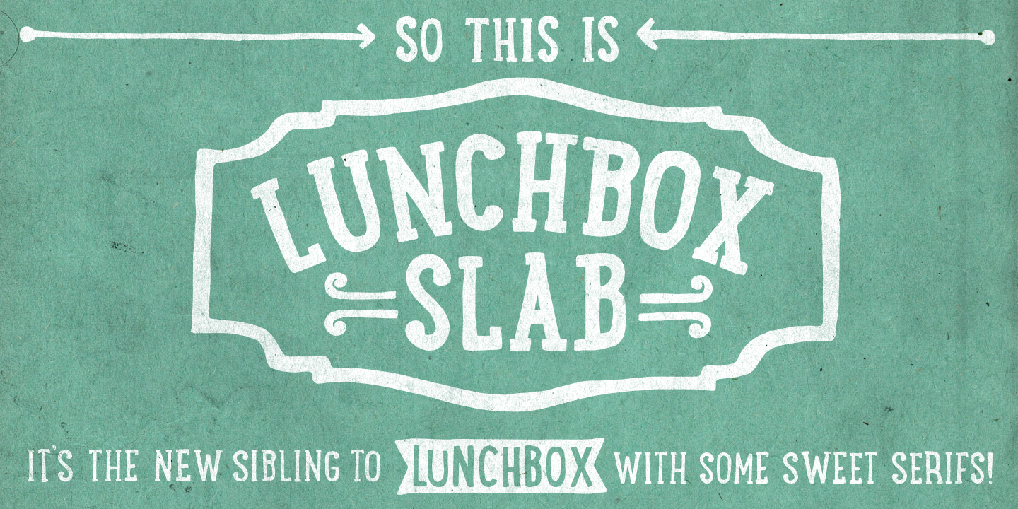Beispiel einer LunchBox Slab-Schriftart #2