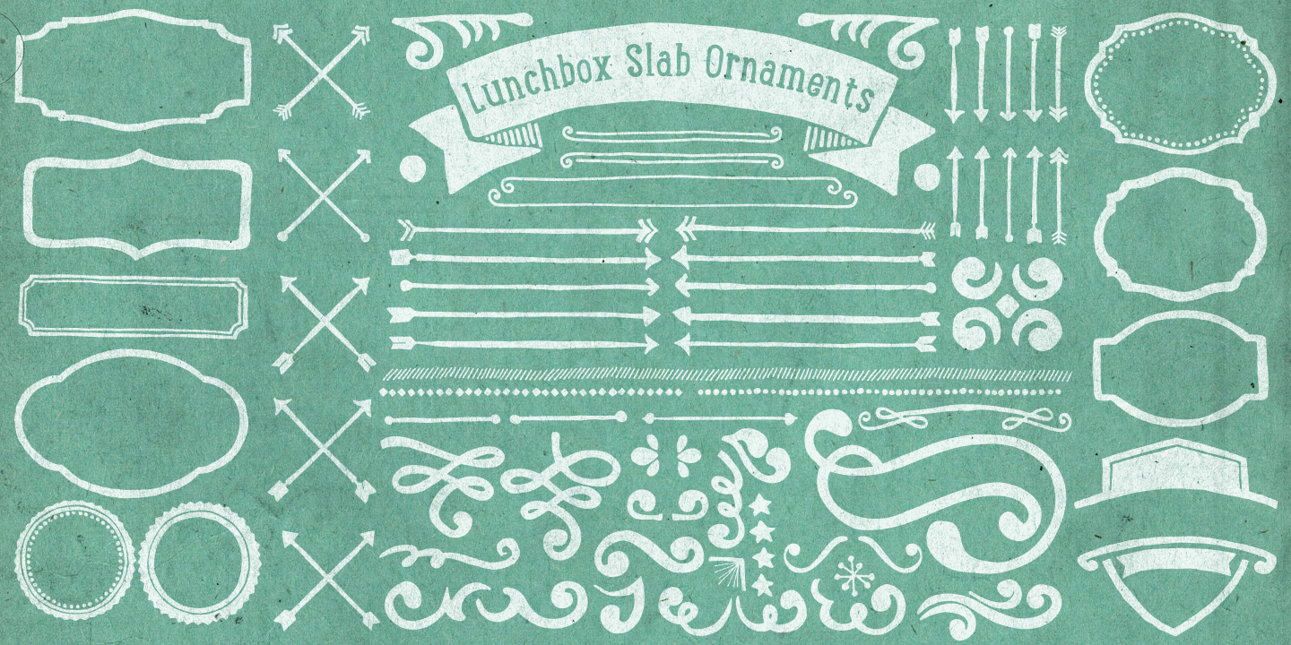 Beispiel einer LunchBox Slab-Schriftart #10