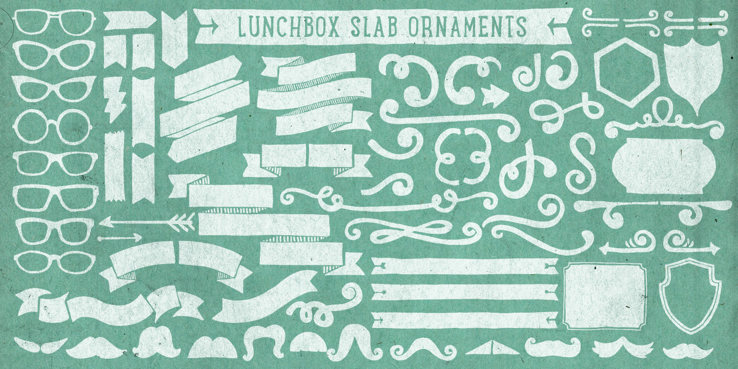 Beispiel einer LunchBox Slab-Schriftart #11