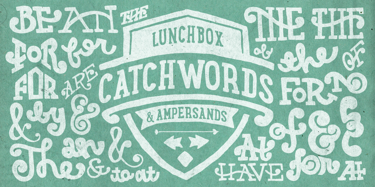 Beispiel einer LunchBox Slab-Schriftart #12