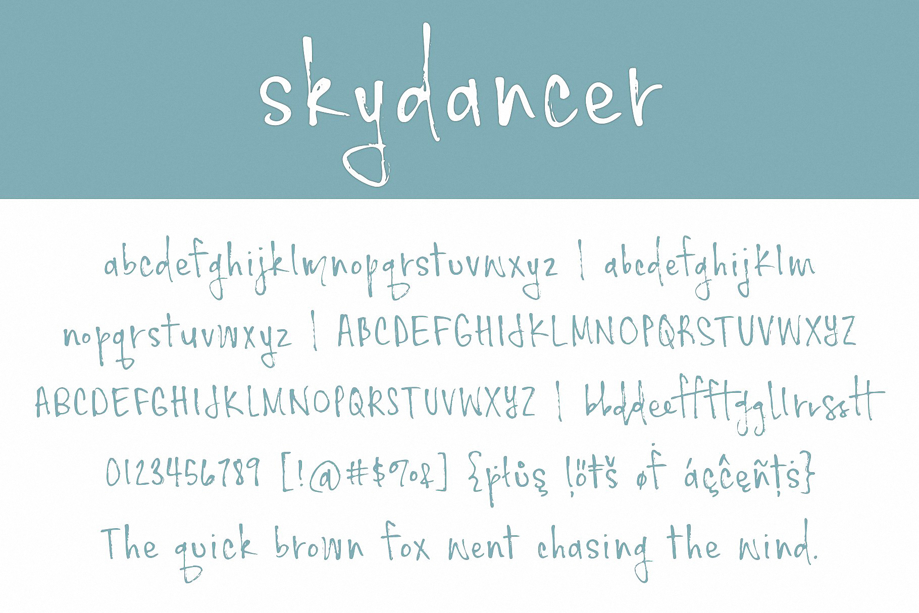 Beispiel einer Skydancer-Schriftart #2