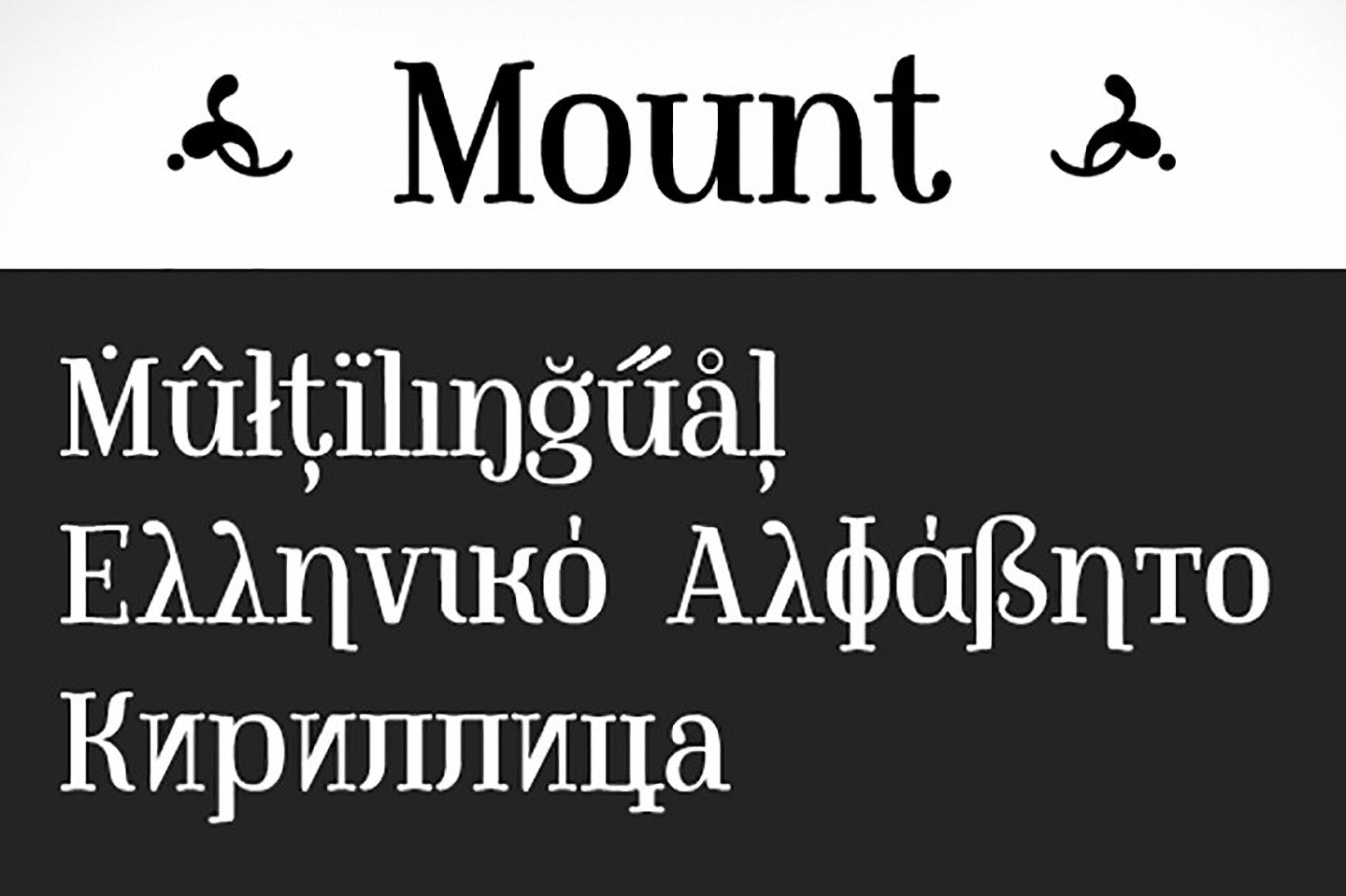 Beispiel einer Mount-Schriftart #3