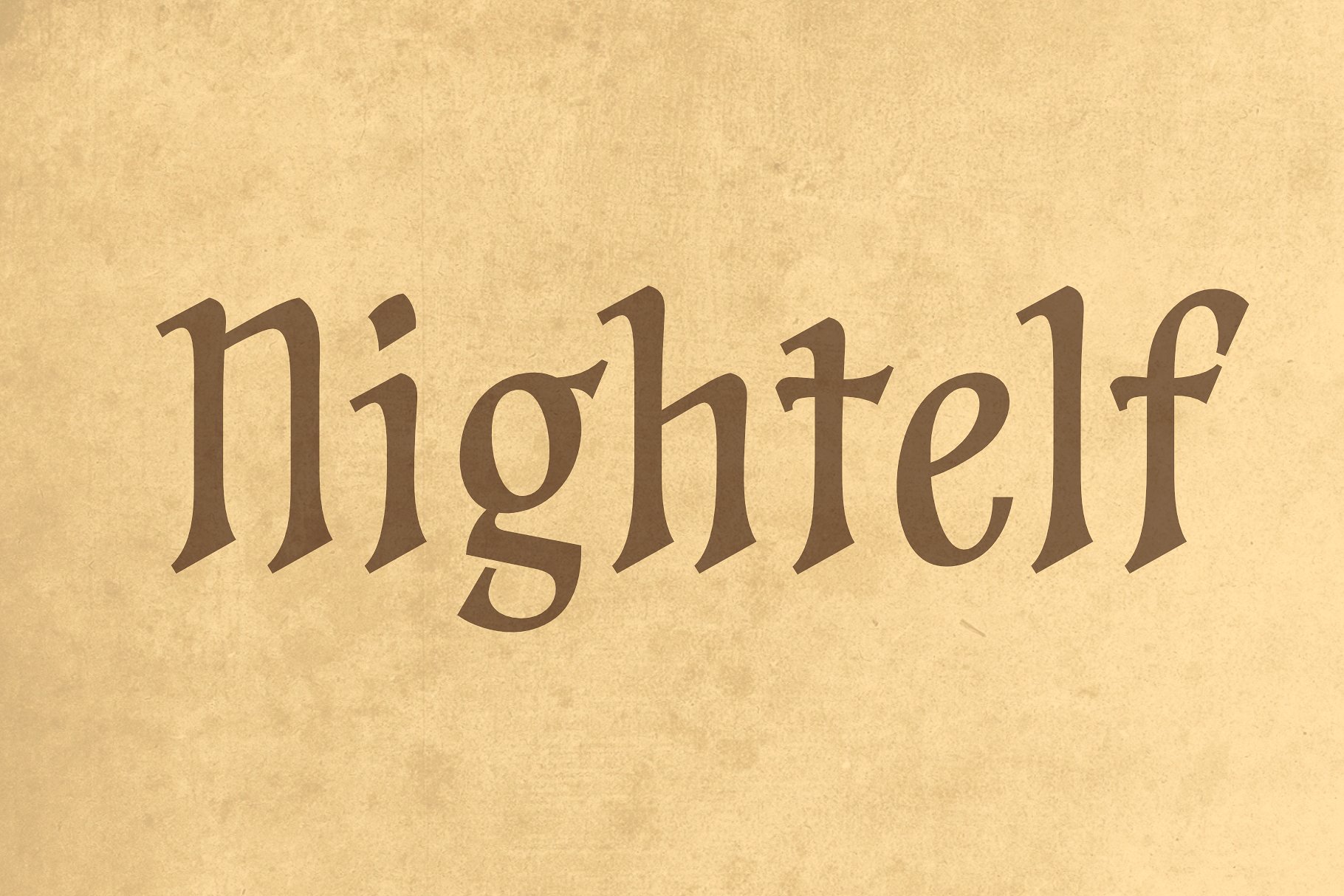 Beispiel einer Nightelf-Schriftart #5