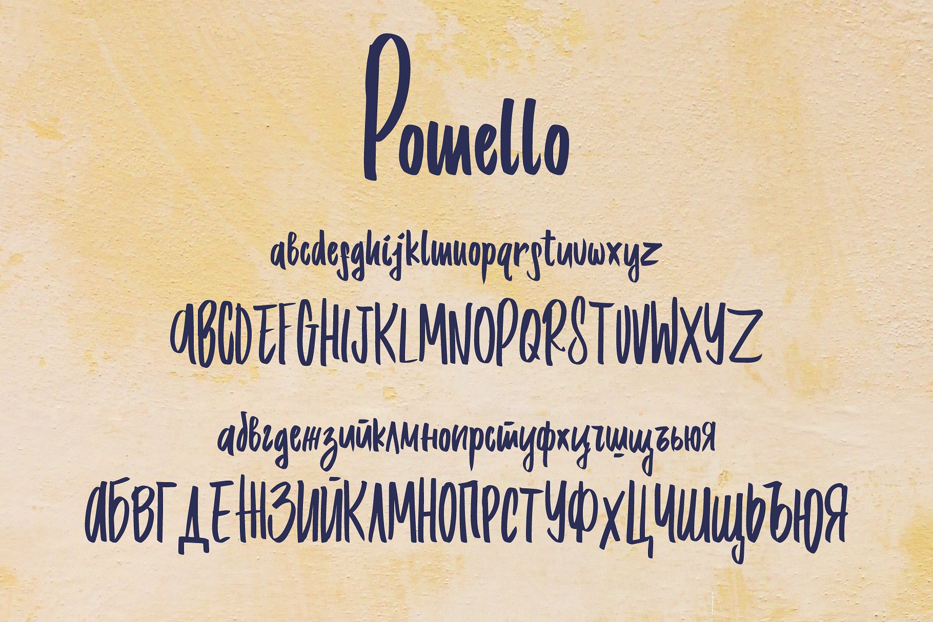 Beispiel einer Pomelo-Schriftart #2