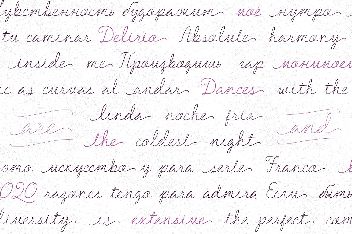 Beispiel einer Delirio-Schriftart #3