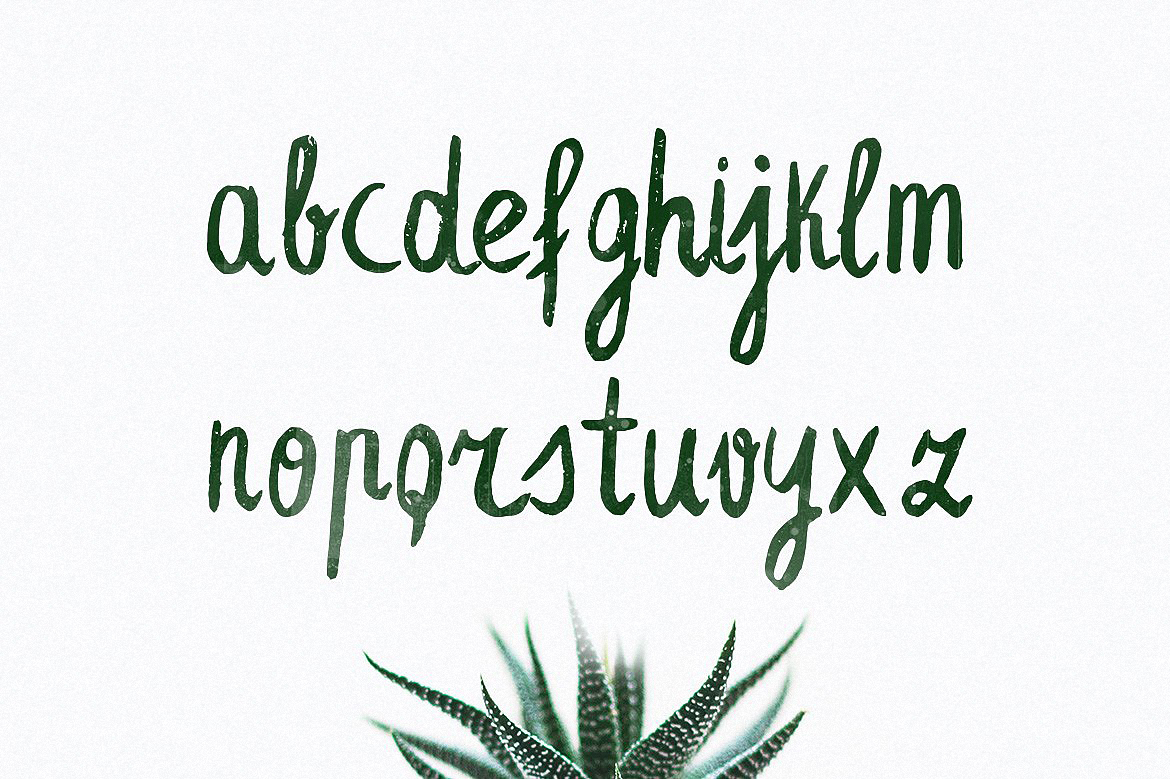 Beispiel einer Leafy Extended-Schriftart #4