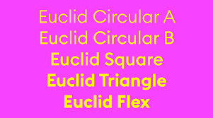 Beispiel einer Euclid Circular B-Schriftart #3