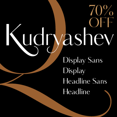 Beispiel einer Kudryashev Display-Schriftart #2