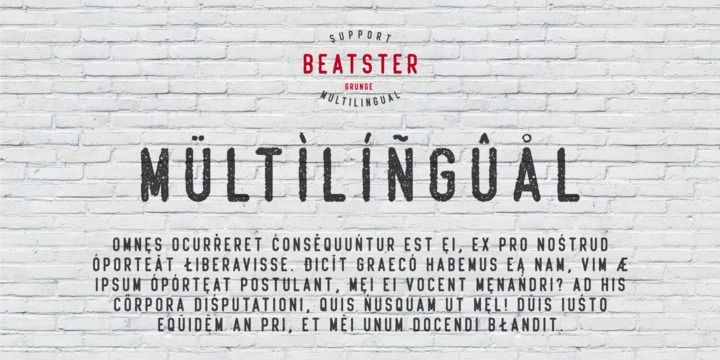 Beispiel einer Beatster-Schriftart #4