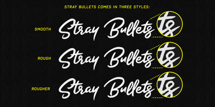 Beispiel einer Stray Bullets-Schriftart #3