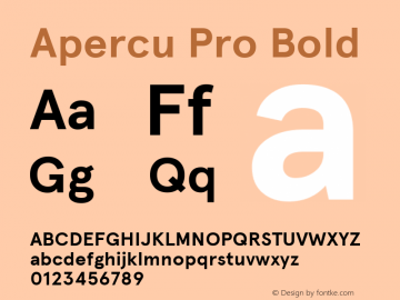 Beispiel einer Apercu Condensed Pro-Schriftart #2