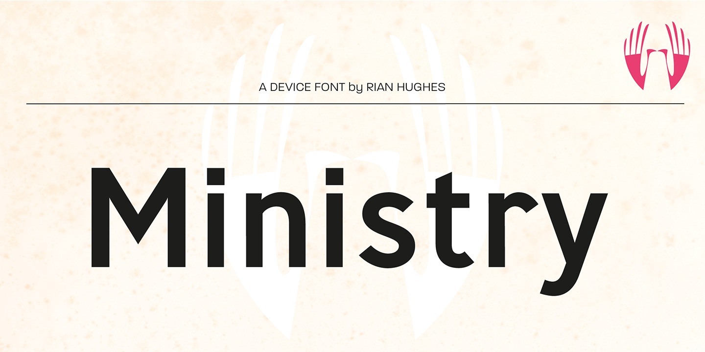 Beispiel einer Ministry-Schriftart #4