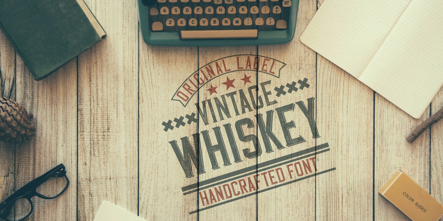 Beispiel einer Vintage Whiskey-Schriftart #3