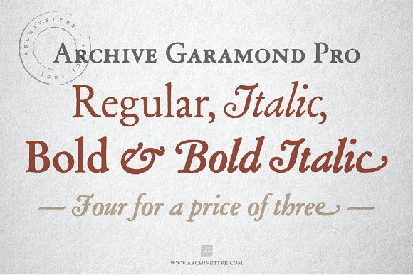 Beispiel einer Archive Garamond-Schriftart #2
